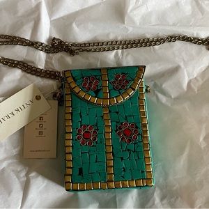 Antik Kraft Mosaic Hard Shell Crossbody Bag. NWT Beautifully handcrafted bag.